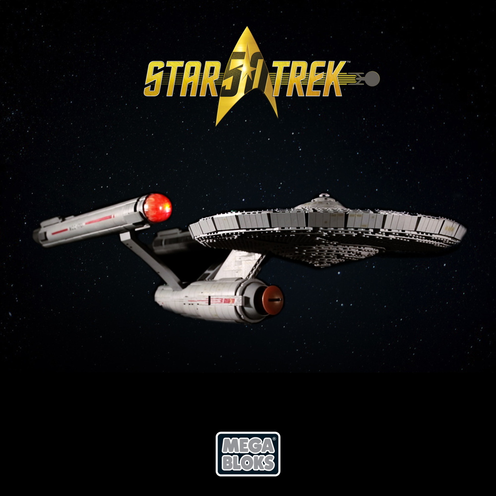 Build Your Own Enterprise! Celebrate 'Star Trek's' 50th with Mega Bloks